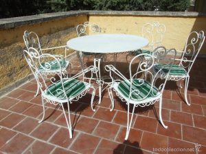 Selección de mesas y sillas de forja para jardin para comprar online